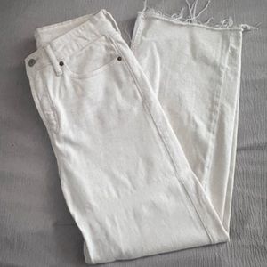 Hight Waisted White Jeans
